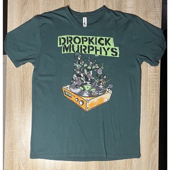 Dropkick Murphy's 2020 Boston Blowout Tour Green TShirt Large - Picture 1 of 2